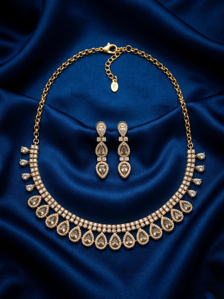 The Majestic Row & Teardrop Statement Set