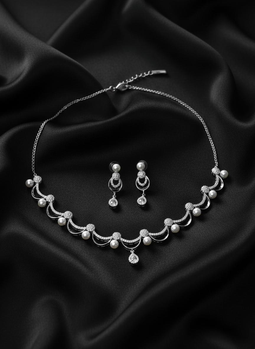 The Serene Pearl Crescent Set